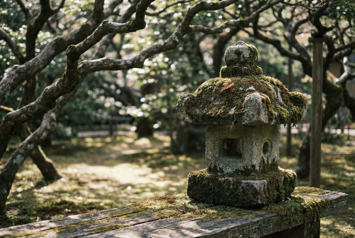 糖心Vlog静谧影像 - 苔藓石灯笼的禅意 - srypdjw.cn